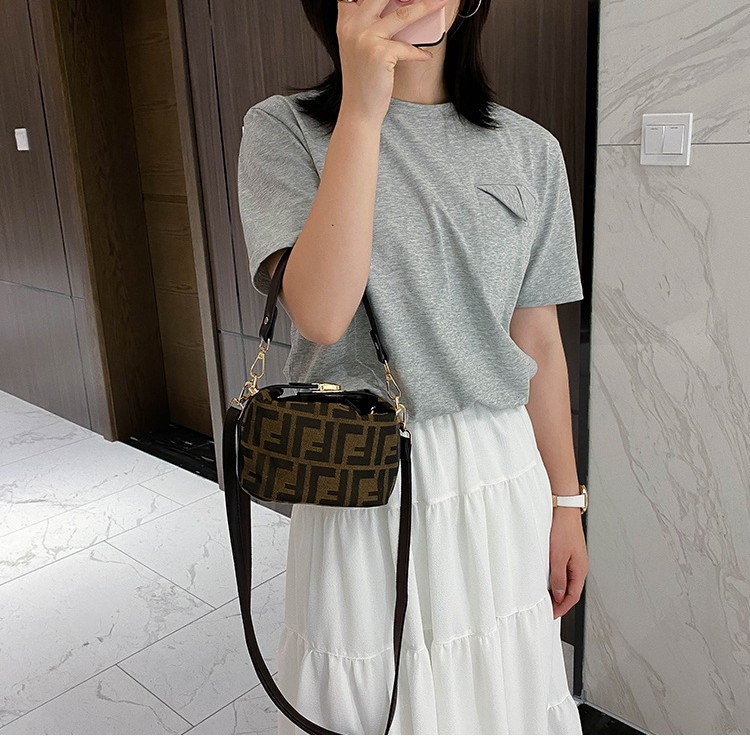2025 Arrival Vintage Printed Single-shoulder Bag Handbag Bag for Women Retro Monogram Pillow Bag