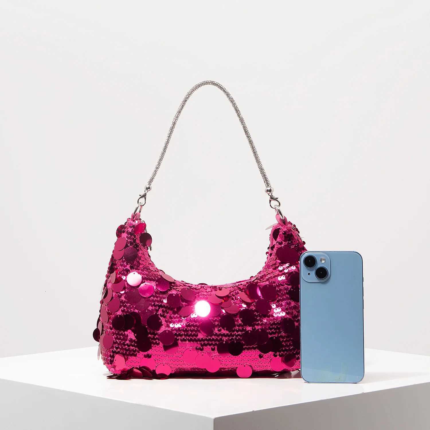 Luxury Sequin Bag Cert Shoulder Bag Football Bag Dresses for Women Elegant Bag for Women Wedding Items Party Bag (Rand Pattern) Y250725