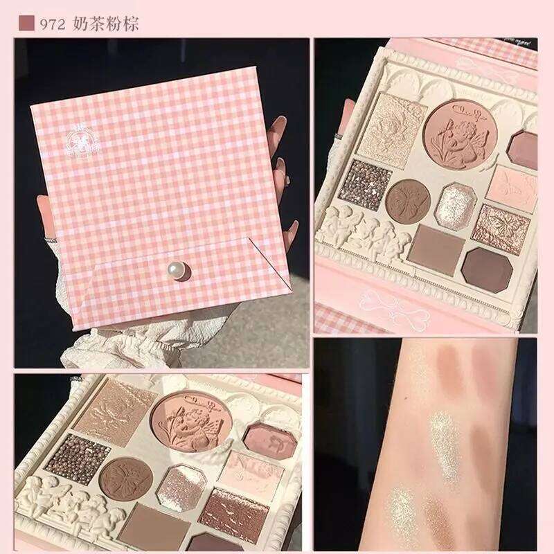 Cheerflor Angel Sculpting Eyeshadow Blush Highlighter Palette Waterproof Long Lasting Natural Makeup Look K Beauty Combo X250723 X250