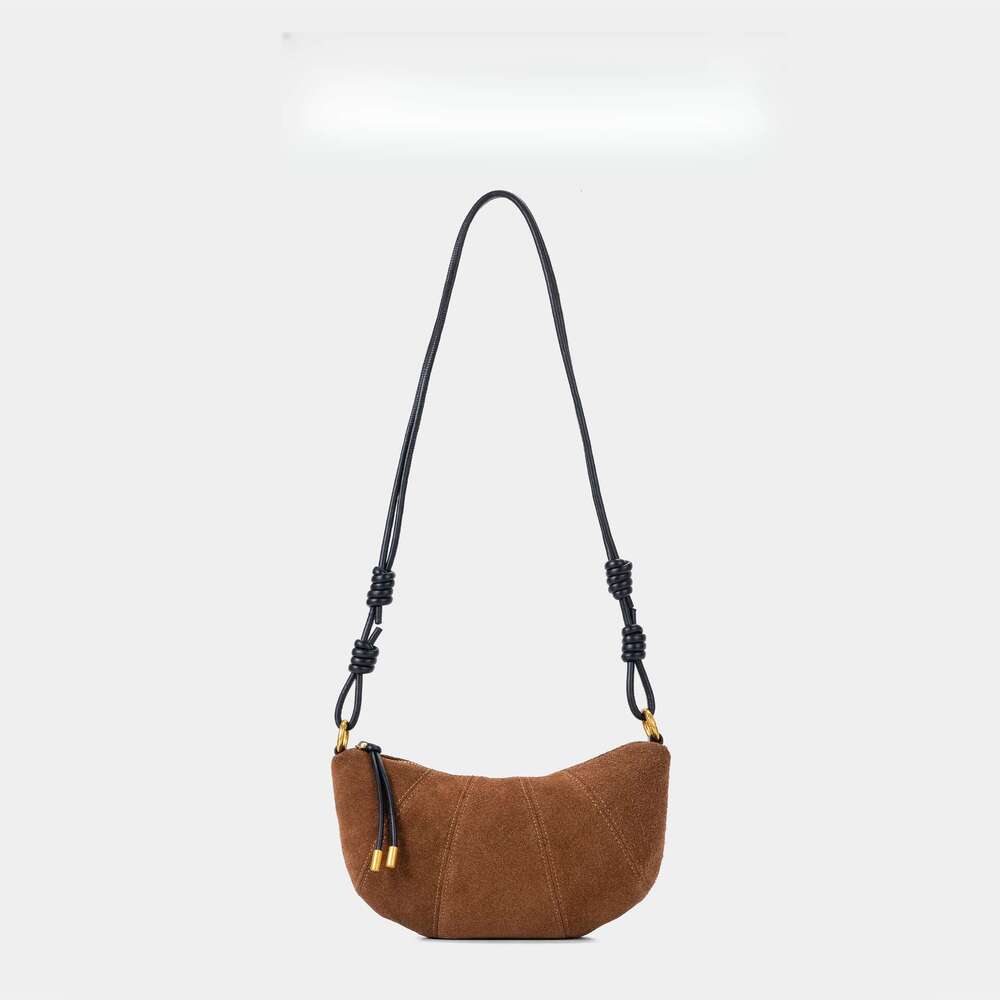 Designer Bag Tote Shoulder Bag French Niche First Layer Cowhide Croissant Lazy Style Genuine Leather Crossbody Dumpling For Women