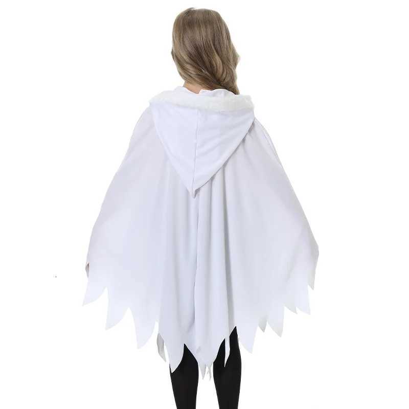 Halloween Kids Cosplay Costume White Black Luminous Ghost Luminous Face Cape Shl Par Dress-Up Costume Boys Cape Girl Skirt Z250725