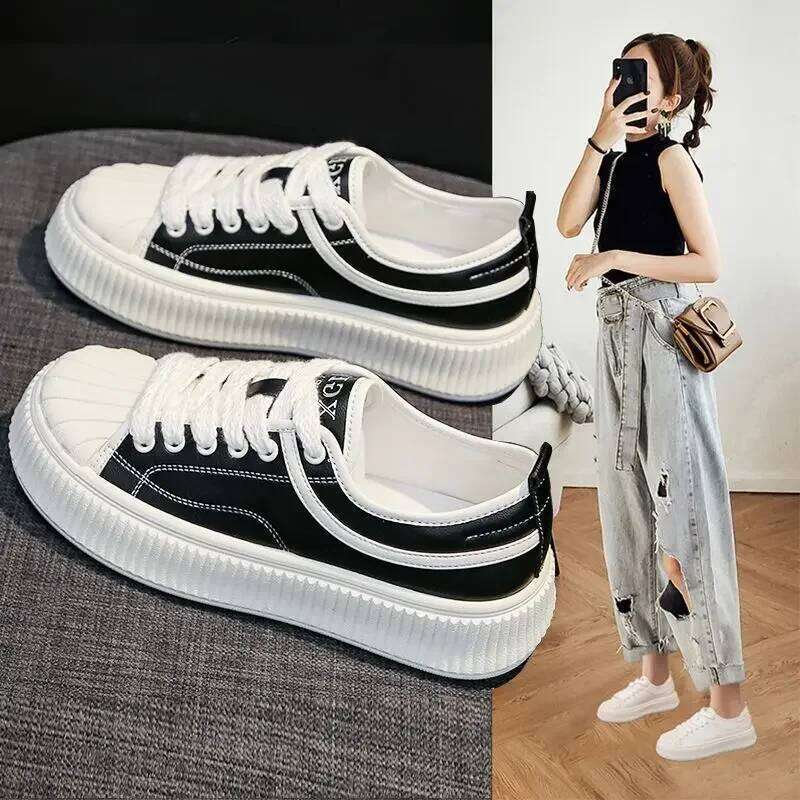 White High on Platform Women's Shoes Designer Vulcanized Shoe New Arrival 2025 39 Comfortable and Elegant Ladies Footwear