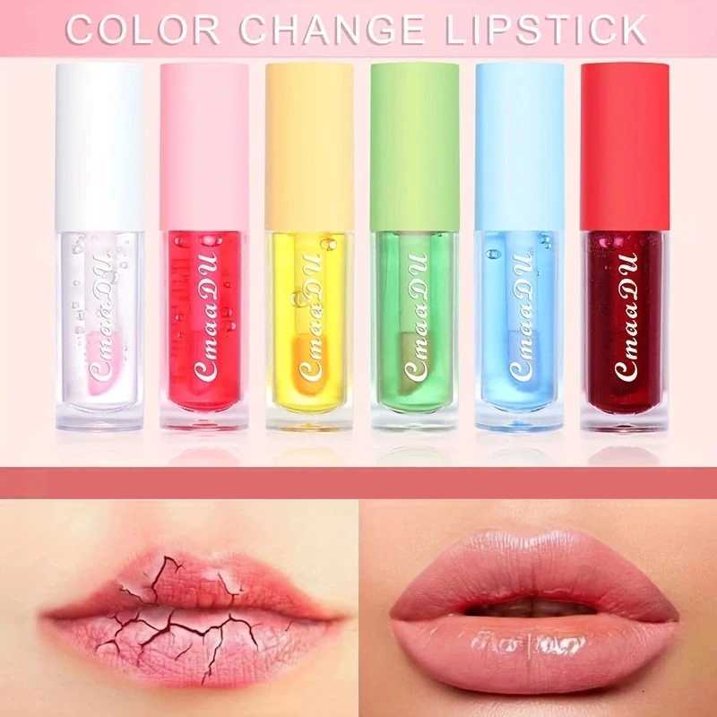 CmaaDu 1 Pcs Moisturizing Hydrating Lip Gloss Lipstick Cherry Flavor Fruit Anti-cracking Long-lasting Waterproof Lip Glaze RedXJ250724