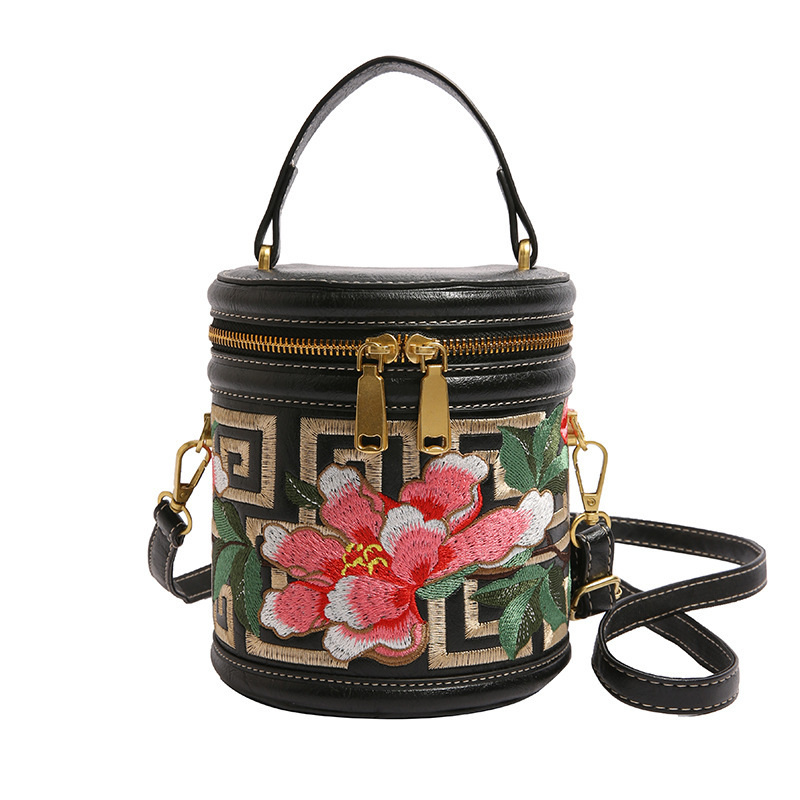 Luxury Brand Designer Bag Foreign Trade High-Value National Style Suzhou Embroidery Niche Pen Holder Bag Single Shoulder Crossbody Bag For Women Porta