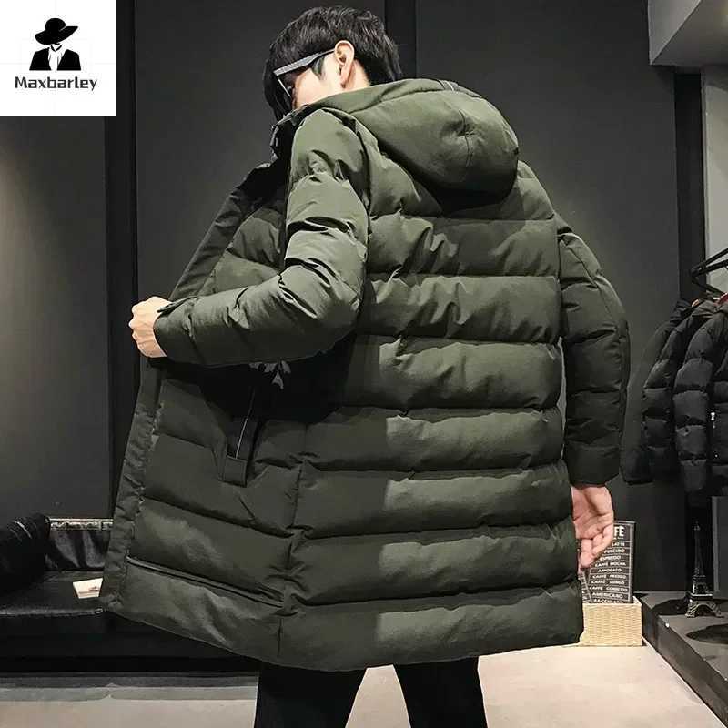 Men Long Down Jackets Winter Coats Hooded Jackets Casual Winter Parkas High Quality Men Green Warm Parkas Coats Size 8XL X250725