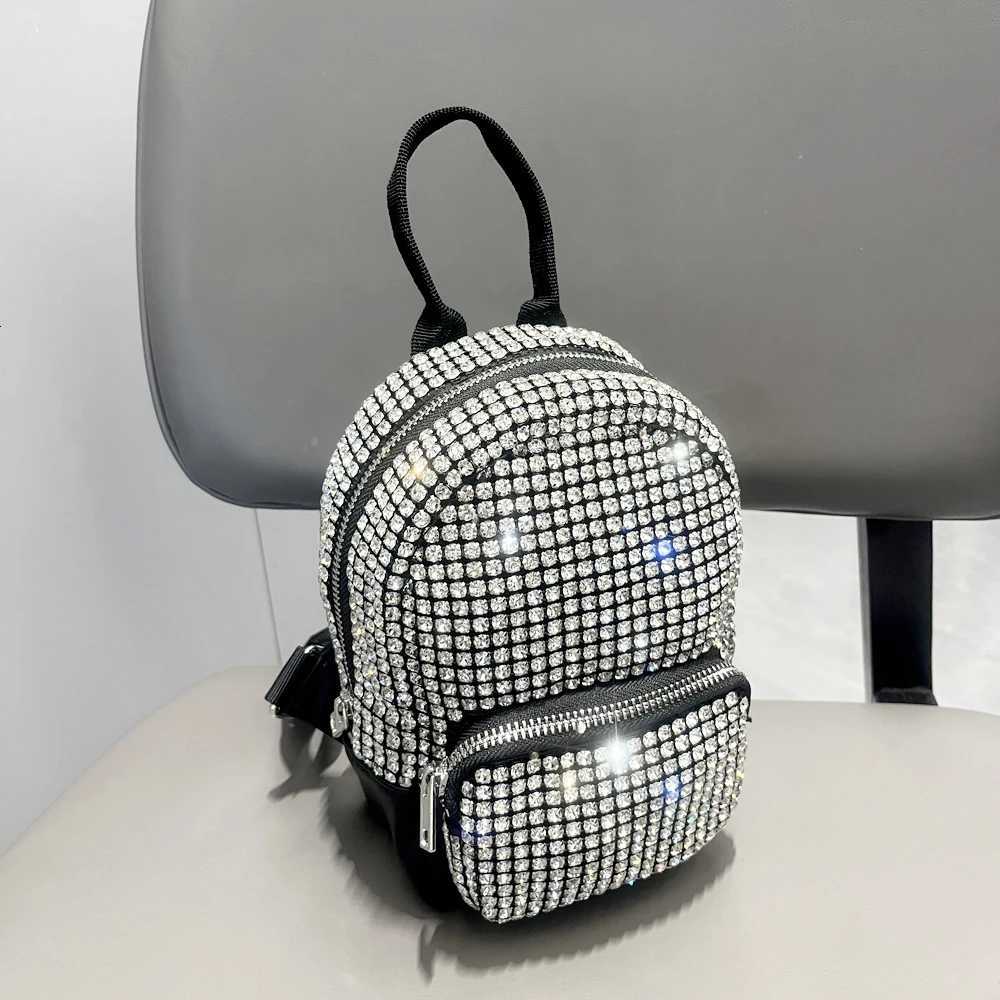 Shiny Crystal Backpack rhine Handmade purses and handbags luxury Designer Backpacks Bag Purse Y250724