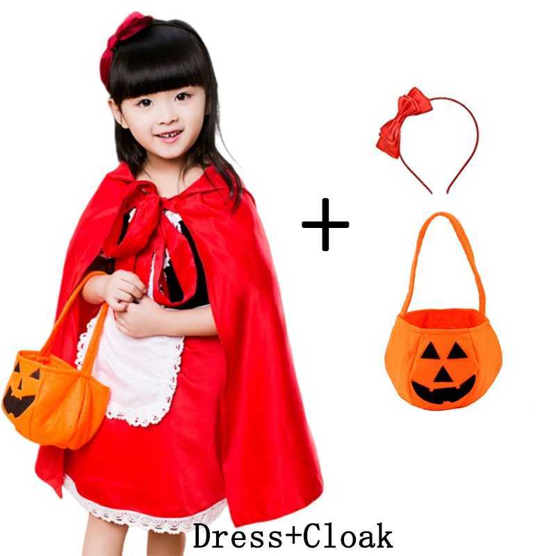 Girl Little Red Riding Hood Costume Princess Dress Kids Festival Performance Clothes Set Halloween Par Fairy Tale Costume Z250725