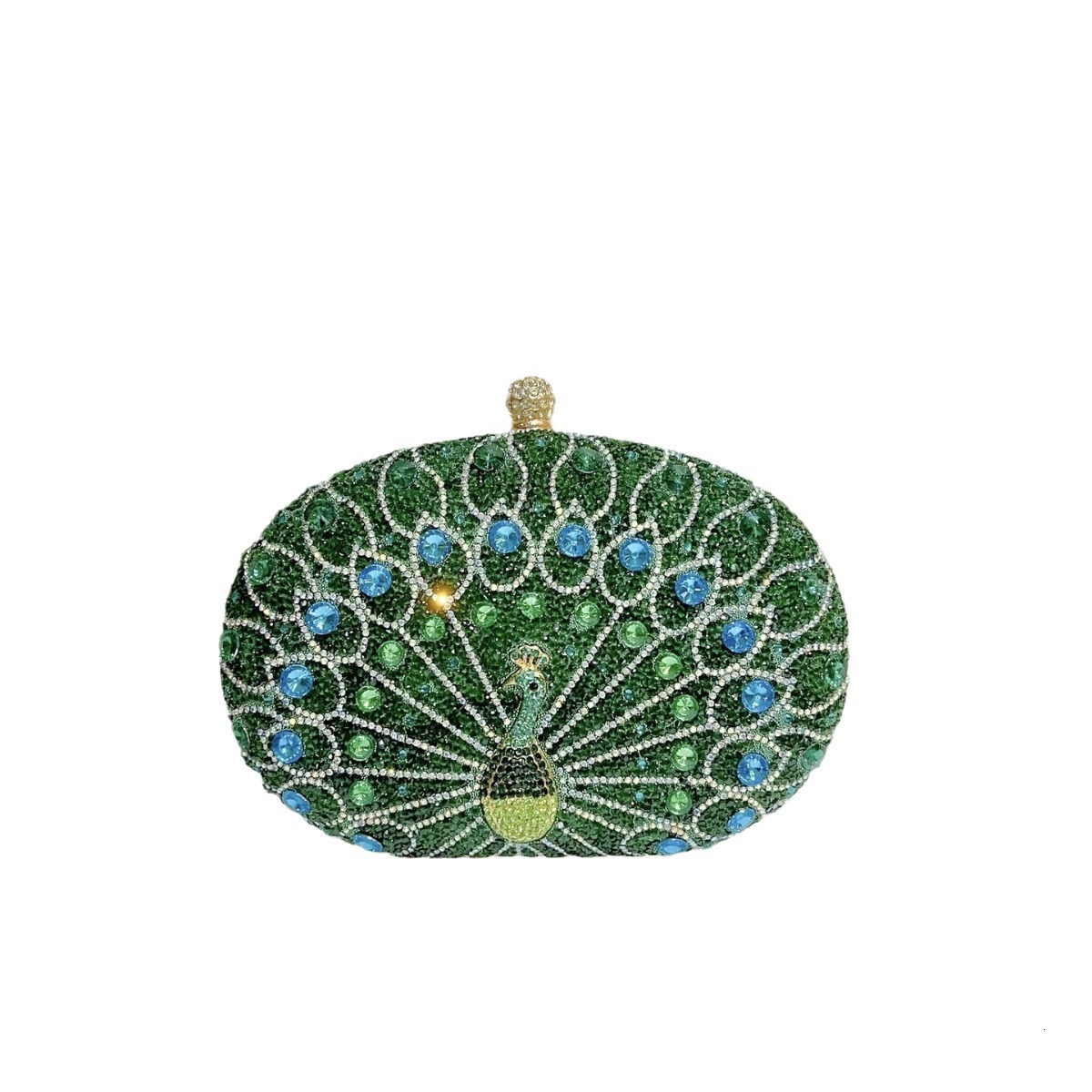 2025 New Designer Peacock Inlaid Diamond Handbag Party Bag Birthday Wedding Single Shoulder Crossbody Bag