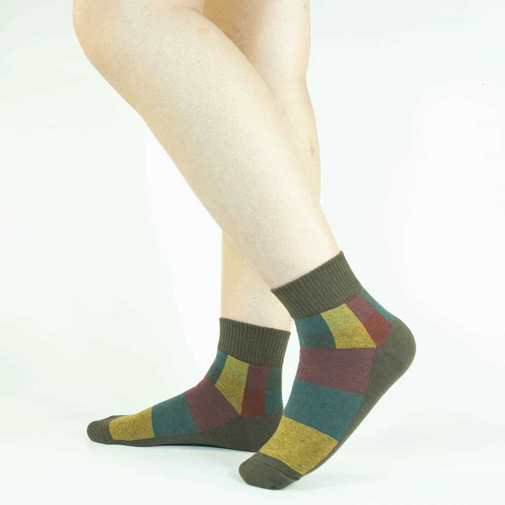 5 Pairs Mens Spring/Summer Cotton Multi-color Short Socks Boat Socks Quality Fashionable Innovative Low Cut Socks X2507251