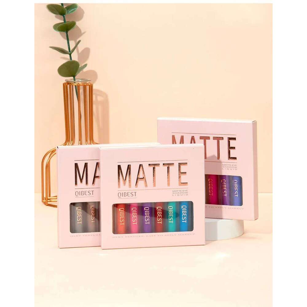 8 colors Waterproof Liquid Eyeshadow Set with Nude, Matte, Black, y, Cream, Primer, Highlighter, and Blusher - Fast Drying X250723