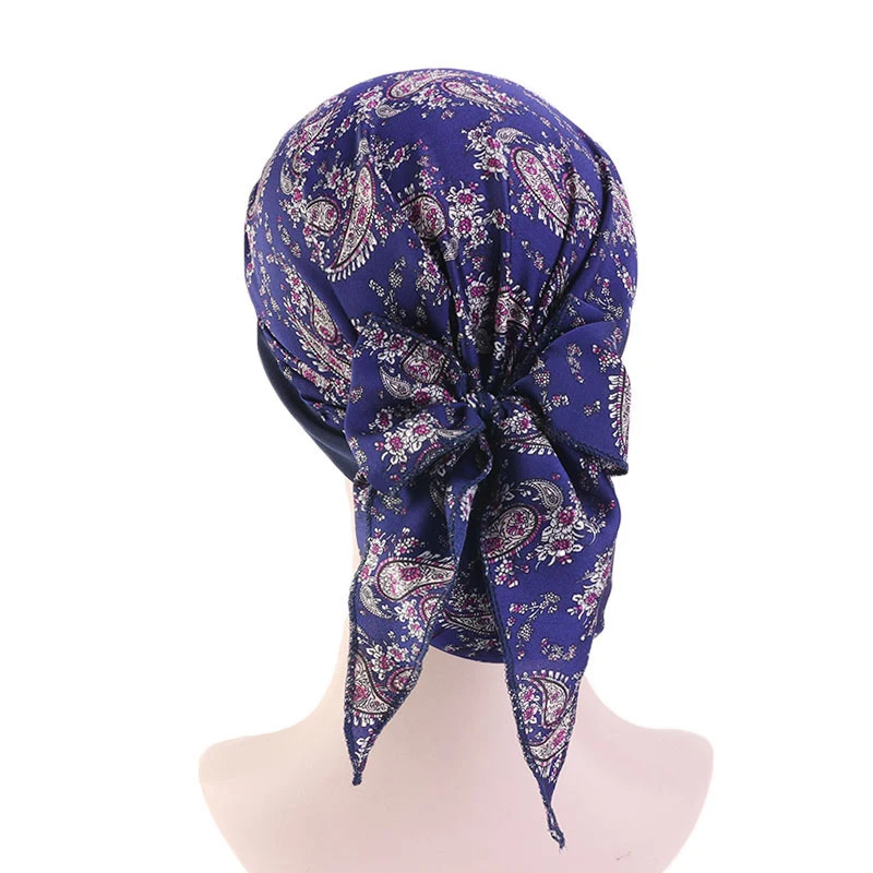 Women Cancer Head Scarf Chemo Hair Loss Hat Turban Pre-Tied Headwear Bandana 250723