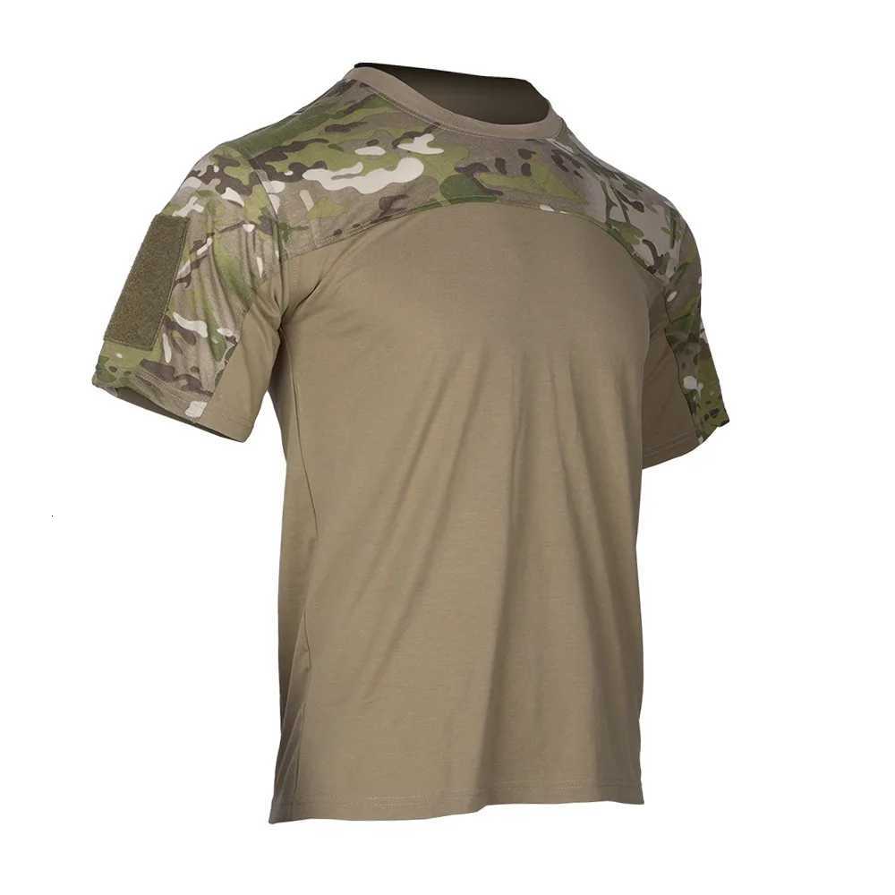 Mens Camouflage Shirts Tees Tactical Combat Shirt Hunting Clothes Tops Workout Clothing Outdoor Breathable Camo T Shirt Y250724