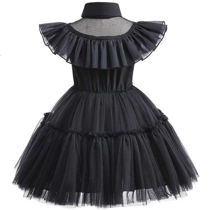 New Halloween Baby Girls Dress Summer Mesh Princess Dress Prom Par Performance Costumes Kids Clothes 1 2 3 4 5 6 Years Old Z250725