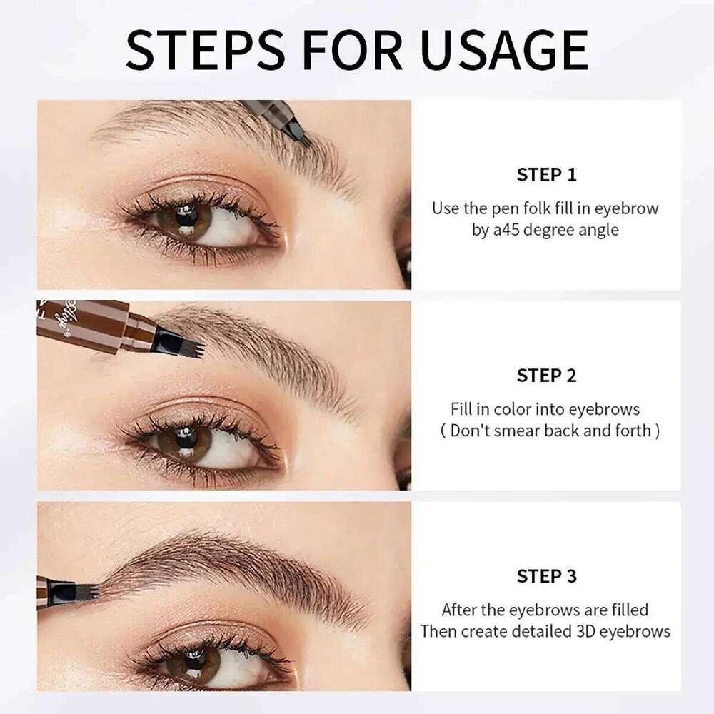 Eyebrows Pen Eyebrow Tattoo Waterproof Liquid Black Eye Brow Makeup Pencil Microblading X250723 X250723 X250723