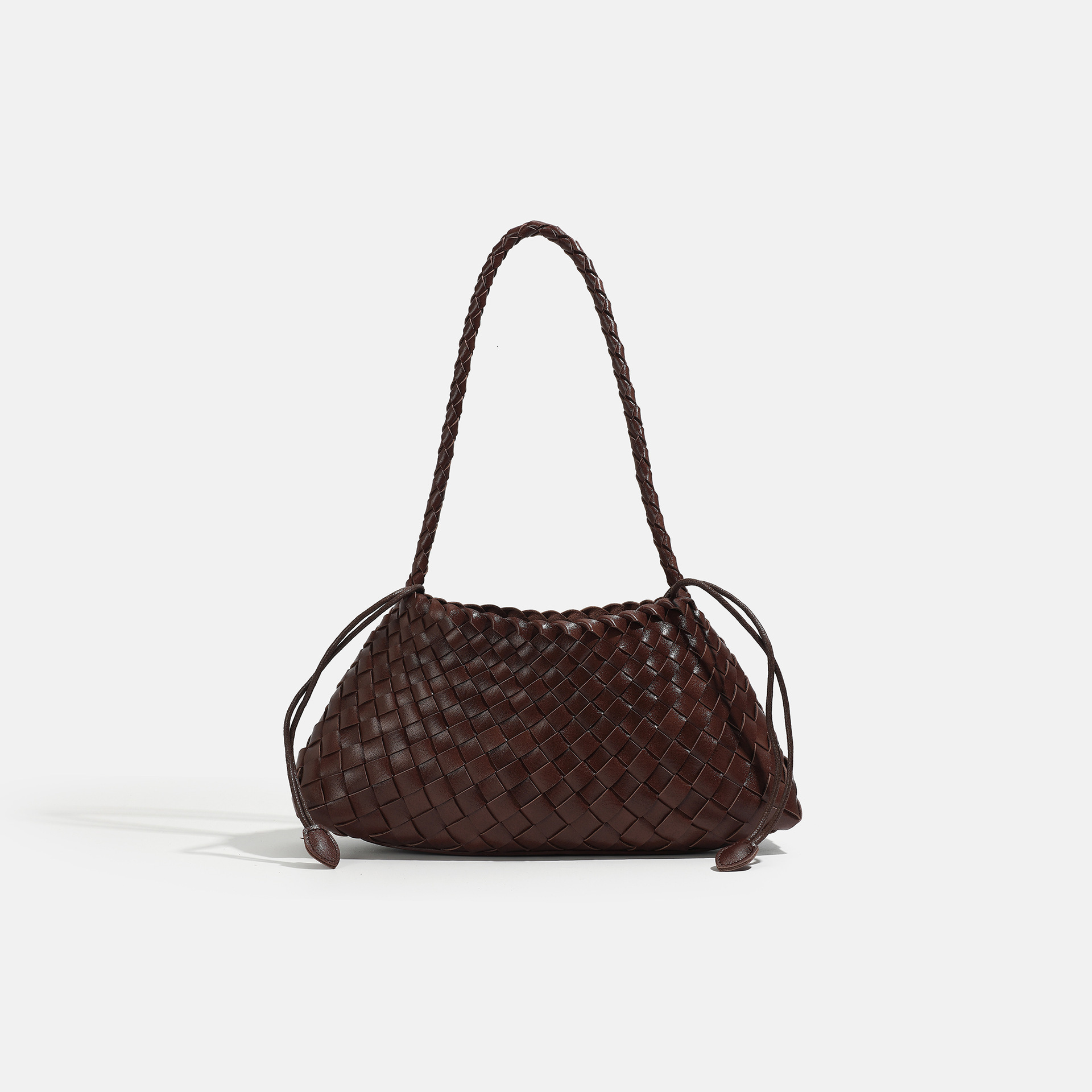 Free Shipping Designer New Woven Single Shoulder Crossbody Women's Fashion Urban Simple Dumpling Shape Handbag Leisure Vacation Beach Bag TUES