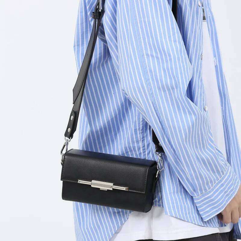 Desinger Small Square Shoulder Men's Mini Soft Lage Fashion Unisex Pure Color PU Messenger Bag Wallet New