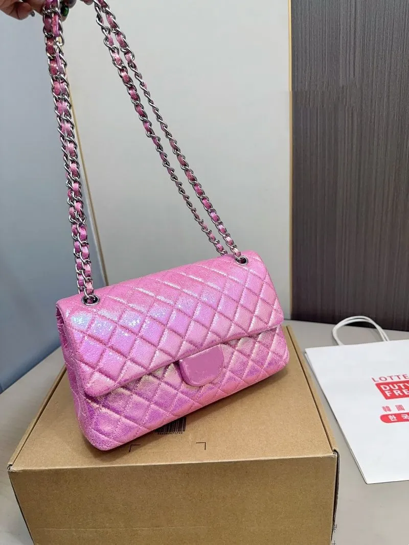 Designer bags Diamond patterned rainbow chain bag handbags women Fashion shopping shoulder Cosmetic Bag crossbody messenger tote purse pillow wallet