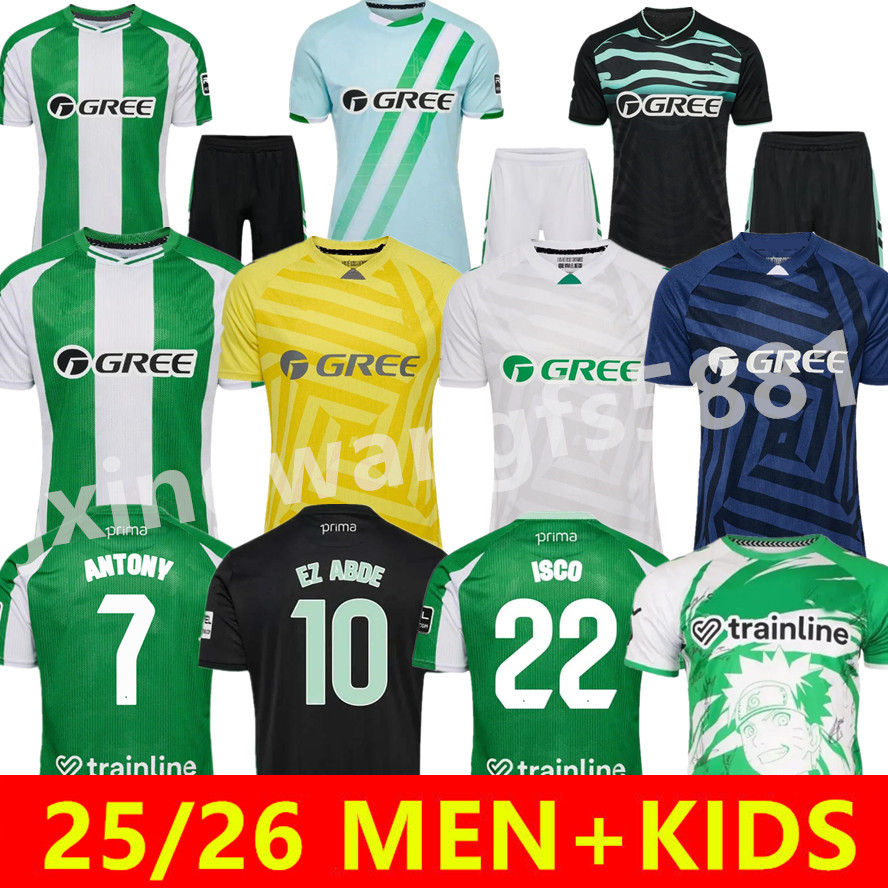 25 26 JOAQUIN ANTONY Real Betis soccer Jerseys ISCO FEKIR CANALES camiseta de futbol 2025 2026 special football shirts FINAL MEN KIDS KIT