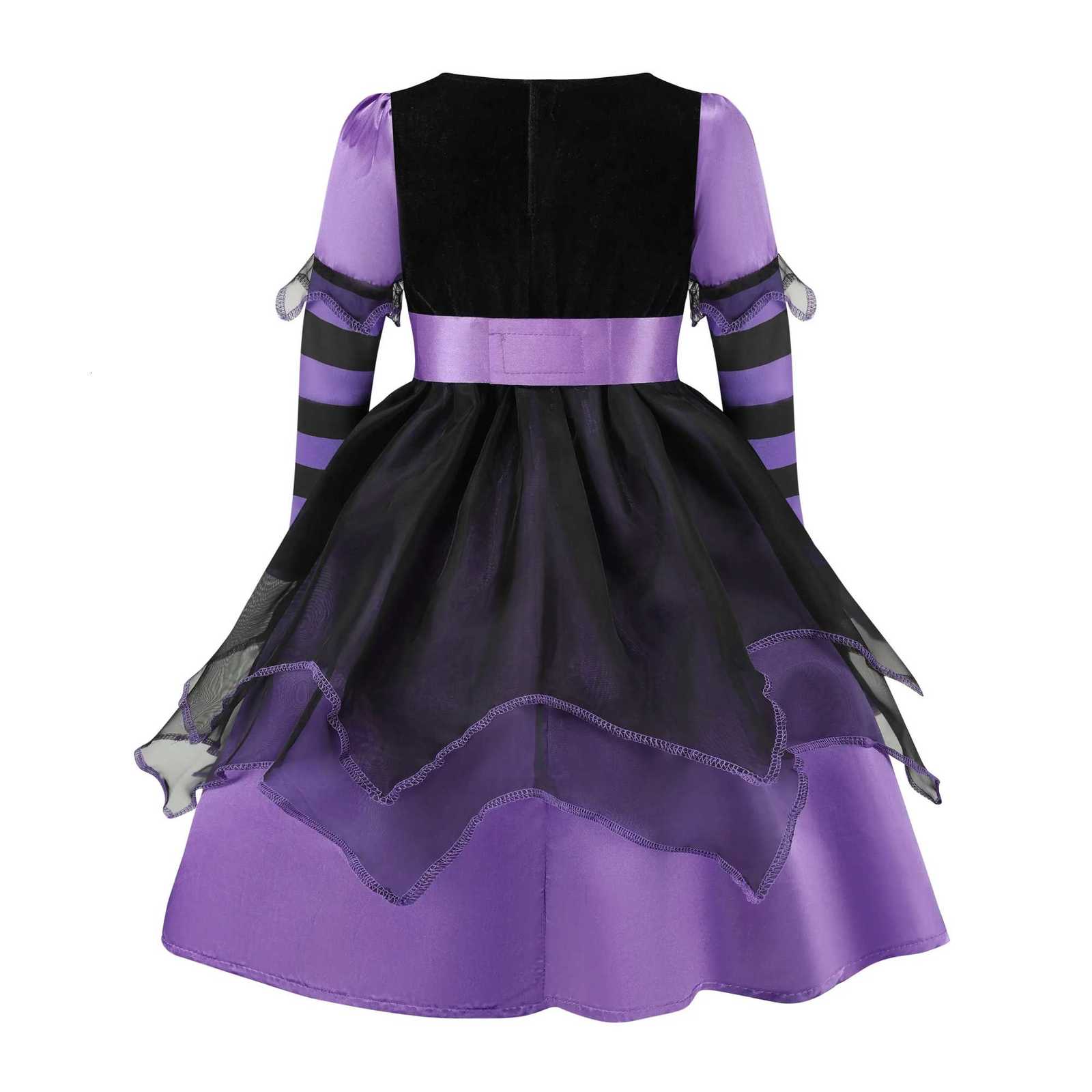 Girls Cospaly Ghost Bride Black Red Costume Kids Corpse Bride Costumes Children Vampire Toddler Punky Halloween Witch Costume Z250725