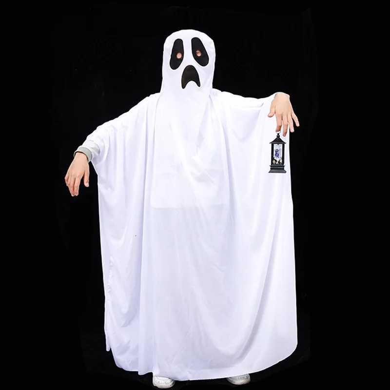 New Halloween Cloak Kids Adult Funny Cape White Ghost Cloak Cosplay Costume Masquerade Carnival Cloak Z250725