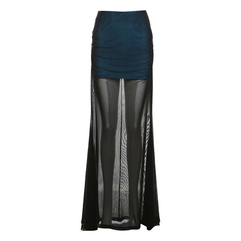2024 Autumn New Women's Solid Color Slim Fit Long Sleeve Top Fashion High Waist Skirt Set d43
