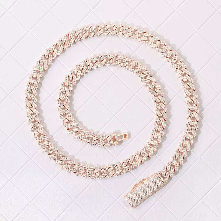 XG Pass Dia Tester Iced Out Cuban Sier Plated Gold Vvs Moissanite Bracelets for Men