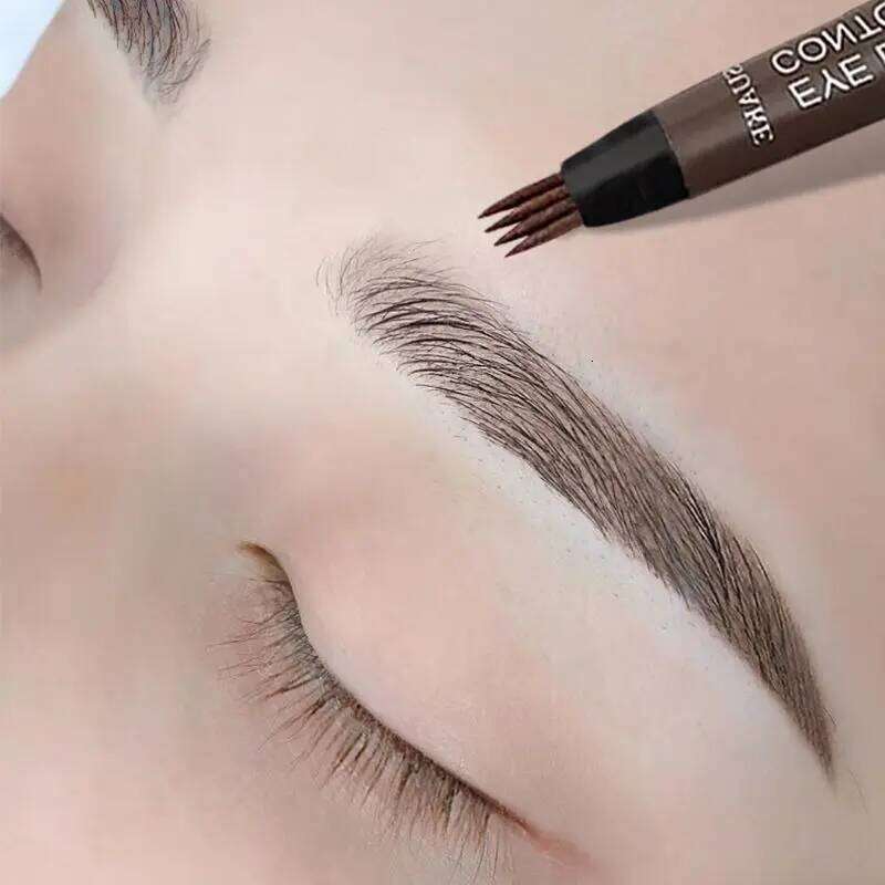 4 Point Maquilles Para jer Waterproof Liquid Eyebrow Pen Makeup Long Lasting Cosmetic Microblade Brow Pencil X250725