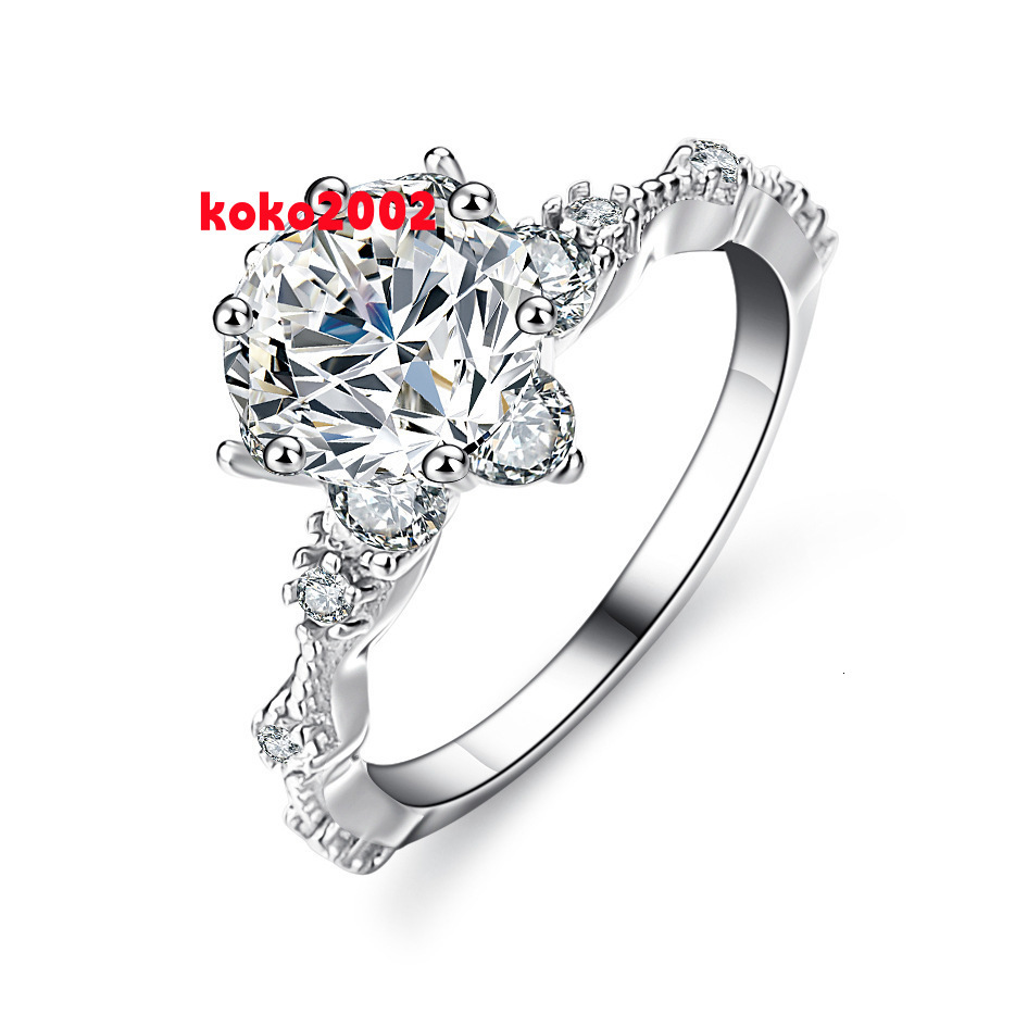 Custom Luxury Jewelry 925 Sterling Silver GRA Certificate Snowflake 5carat VVS D Moissanite Engagement Ring for Women Wedding