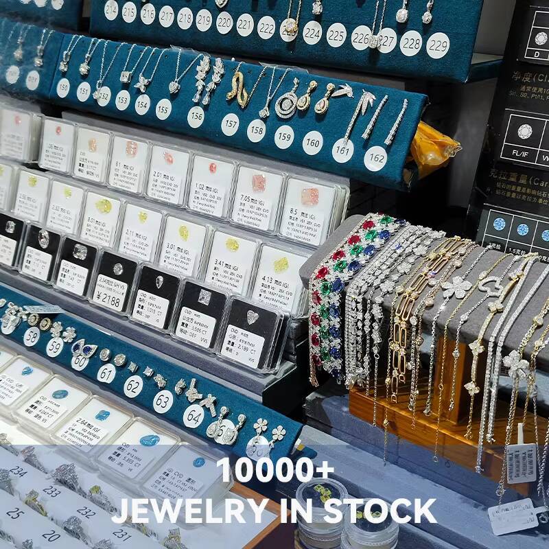 Starsgem 18K White Gold Fine Jewelry Flower Half Setting Tennis Bracelet Round DEF VS Lab Grown Diamond Tennis Chain