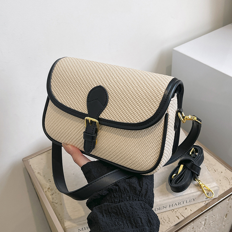 Luxury Brand Designer Bag High-Quality Texture Small Bag For Women 2025 New Trendy Korean Version Single Shoulder Crossbody Retro Fashion Color-Block 
