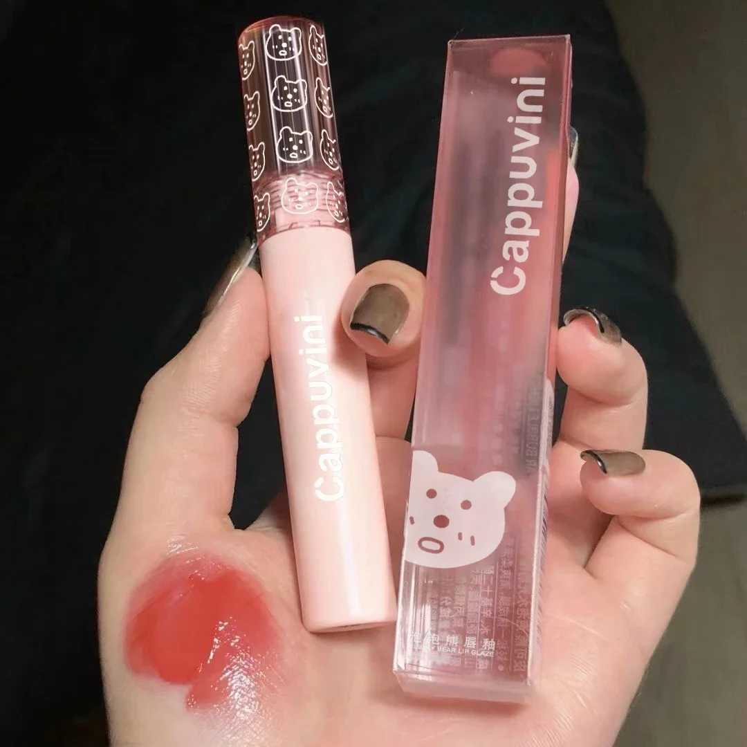 Cherry Pink Mirror Water Lip Gloss Lip Glaze Transparent Glass Lip Oil Waterproof Liquid Lipstick Nude Brown Clear Tint MakeupXJ250724