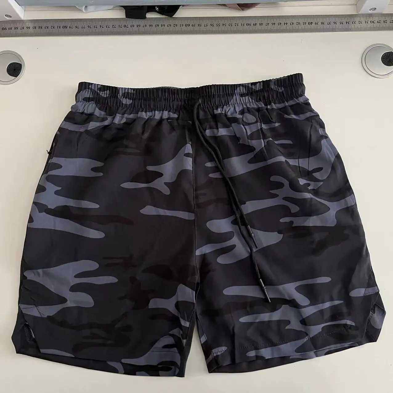 2024 Single Layer Quick-Drying Solid Color Mens Short Pants Fitness Jogger Sport Shorts Sweatpants Fitness Workout Casual Pants W250724