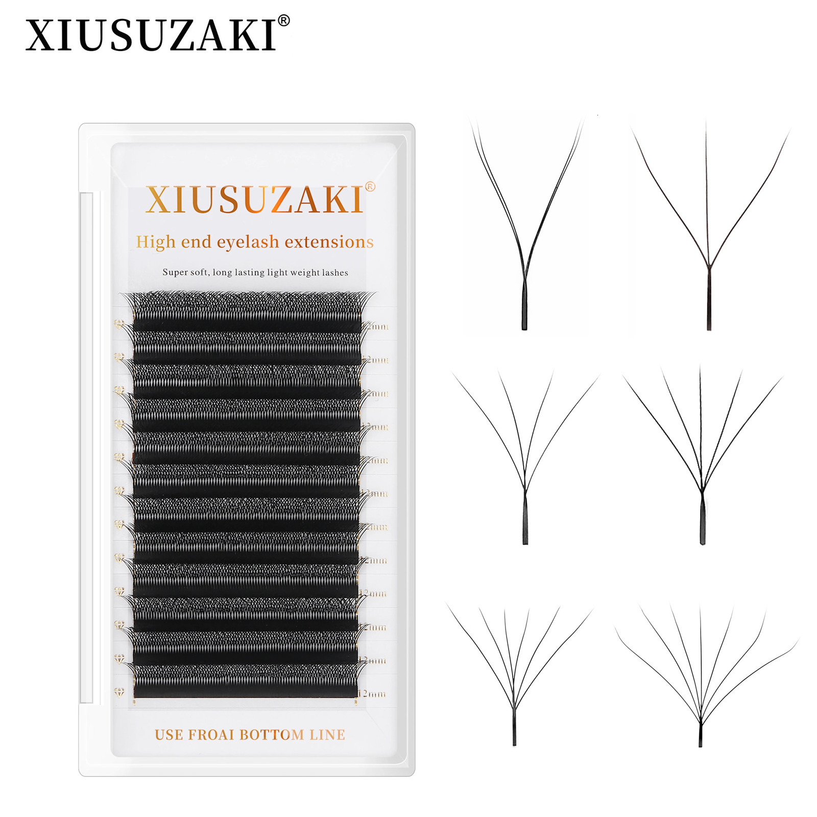 XIUSUZAKI W Shaped Bloom 2D 3D 4D 5D 6D 7D 8D Automatic Flowering Premade Fans Eyelashes s Natural yy Individual Lashes 250714
