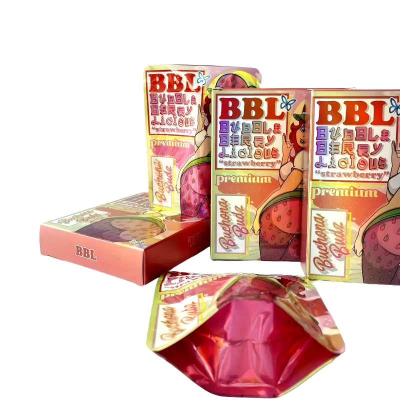 Customizable Empty 3.5g Paper Packaging With Zippered Mylar Bag Reusable Plastic Pouch In Boxes 3.5