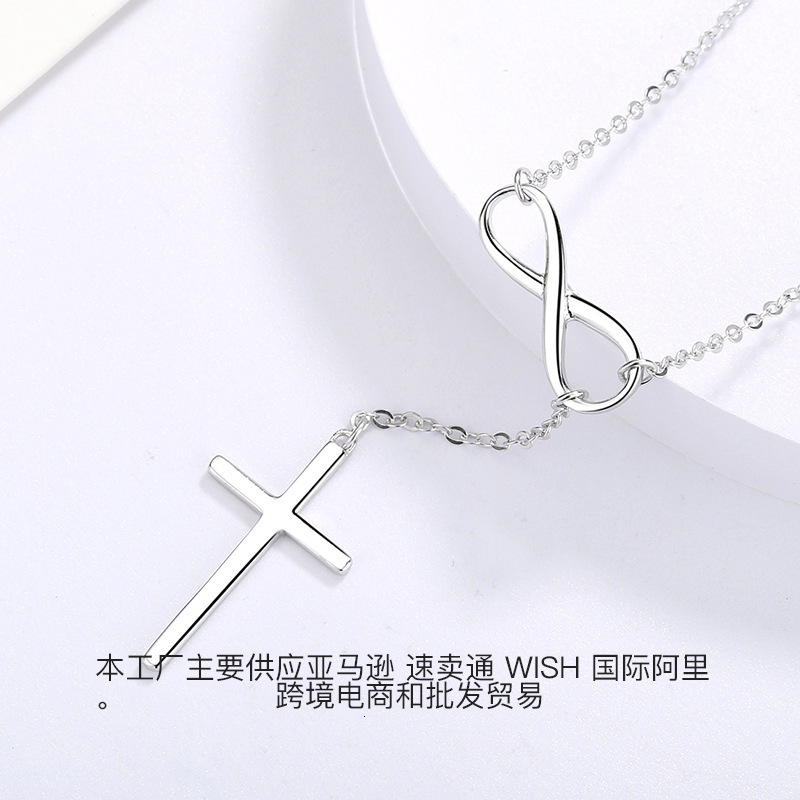 Hot-selling Classic Fashion Cross Pendant Fresh Style Women's Halloween Sterling Sier Jewelry