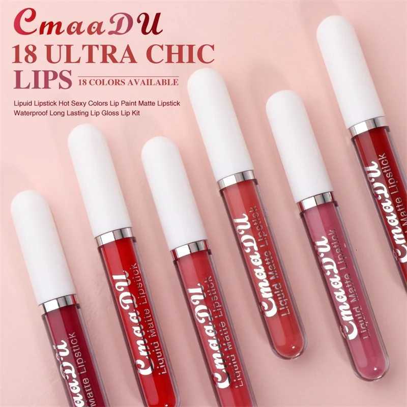 18 Colors Velvet Matte Liquid Lipstick Lip Gloss Long-Lasting Waterproof Easy Color Non-stick Cup Texture High Pigment LipglossXJ250724