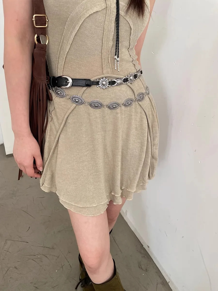 American Vintage Belt 2025 Versatile Denim Accessory High-End Sense Of Minority n Waist Chain 250722