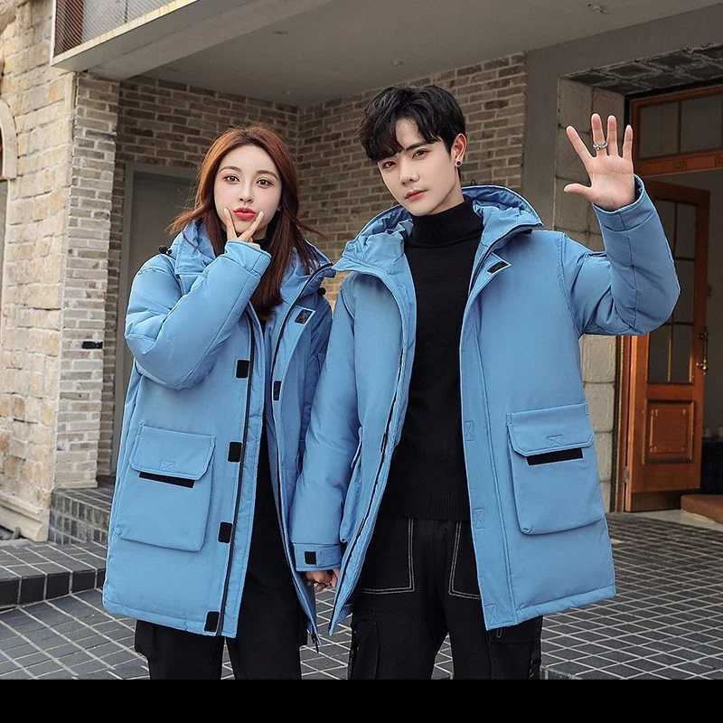 -303 Down Jacket Men Long Winter Jacket Warm Hooded White Down Coats Male Streetwear Overcoats Women Down Parka X250725