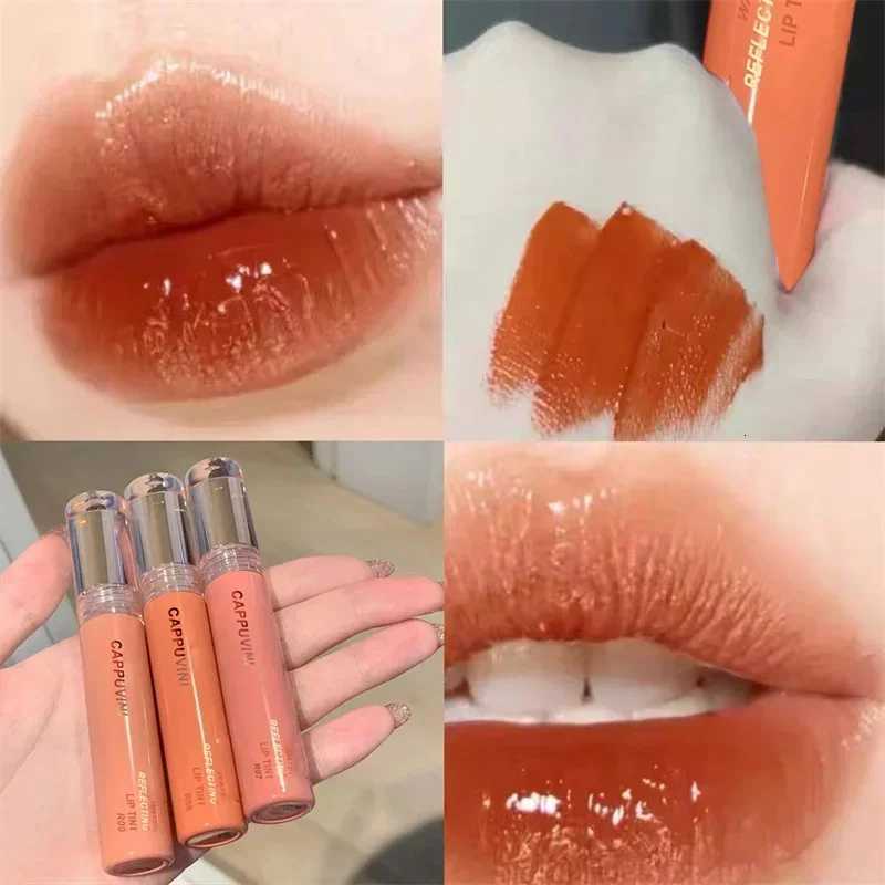 2024 New 6 Color Mirror Dyeing Lip Gloss Moisturizer Liquid Lipstick Waterproof Long Lasting Red Lip Tint Korean Makeup CosmeticXJ250724
