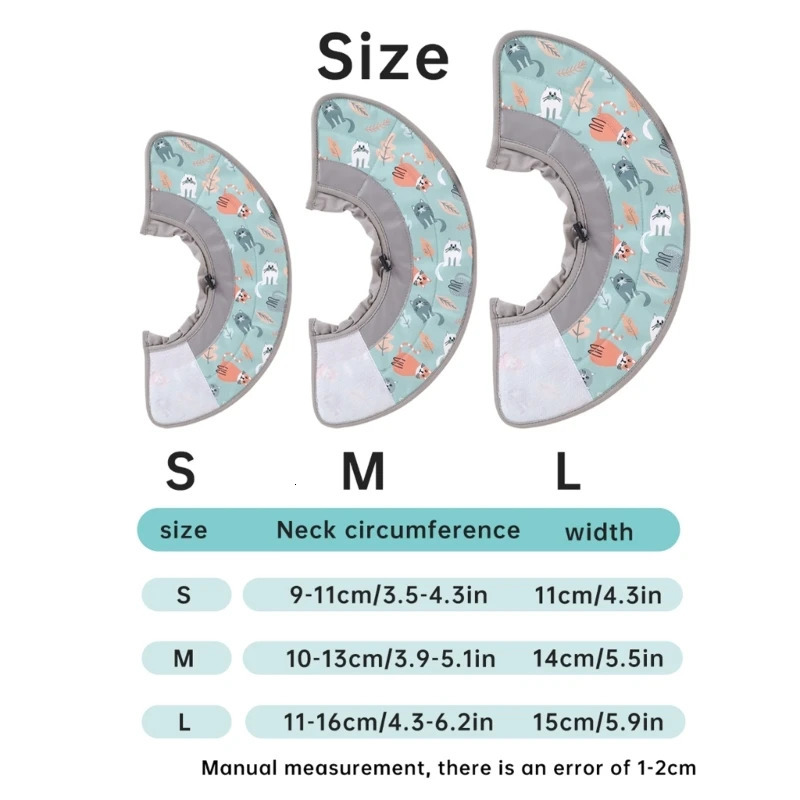 Pet Recovery Collar Comfortable Light weight Collar Protective Regulable Collar for Dogs and Cats Soft and Permeable 250716