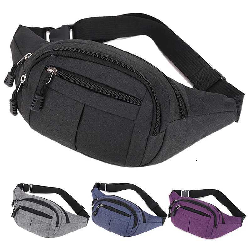 Mens Nylon Sport Waist Fanny Bags Multifunctional Large Capacity Waterproof Business Bag Wear-resistant Outdoor Sports Purse Y250724