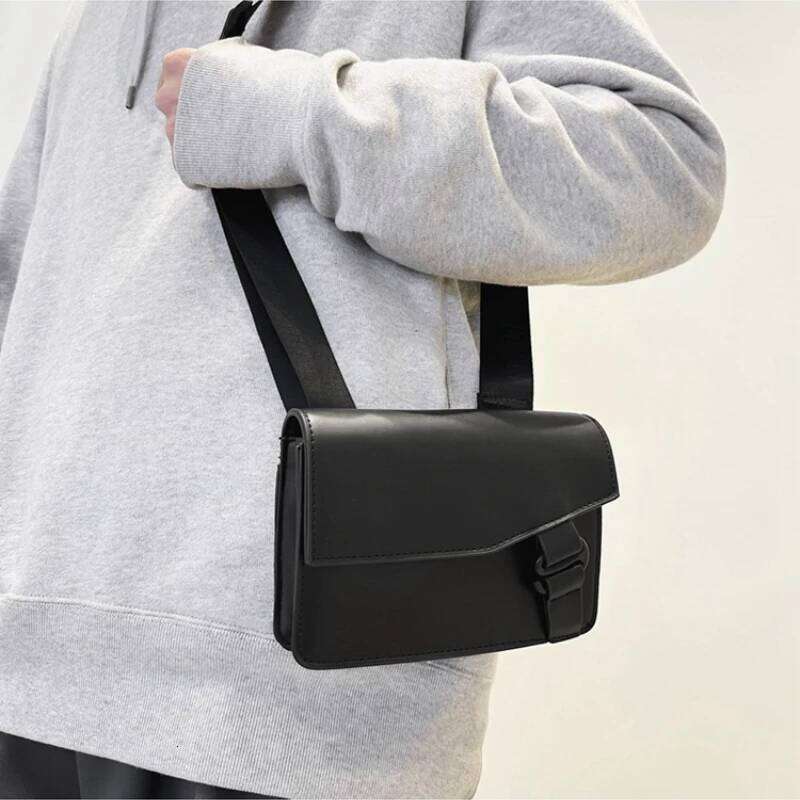 Crossbody For Men New Casual Messenger Shoulder Korean Trendy Brand Mobile Phone Storage Small Square Bag