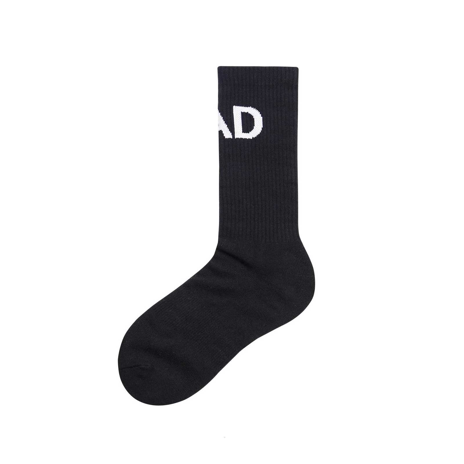 Men Medium Tube Socks Cotton Letters Black Fashion Sports Leisure Thickened Warm Towel Bottom Comfortable Trendy Socks X250725