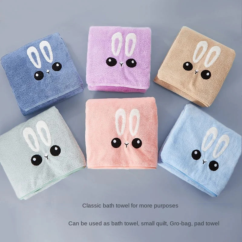 Thickened Bath Towels Cute Children born Baby Super Soft Absorbent Pure Cotton Hooded Cloak Towel Can Be Worn Blanket 250725