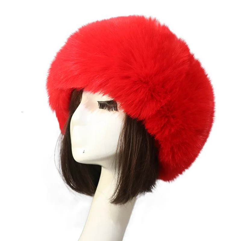 Womens Winter Artificial Fur Russian Ushanka Hat Thick Warm Balaclava Caps Earflap Faux Fox Beanies For Ladies Outdoor Hats 250724