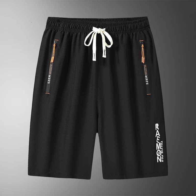 M-8XL Large mens shorts quick drying breathable five-quarter pants mid-length pants straight-leg casual running sports pants W250724