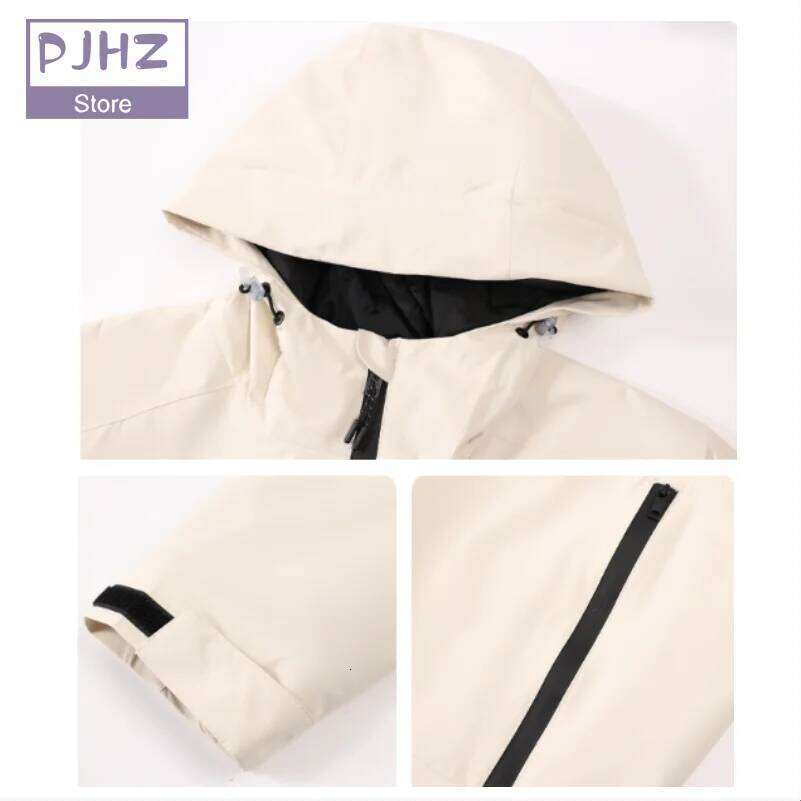 Hiking Windproof Jacket Mountaineering Outdoor Camping Skiing Raincoat Waterproof Hooded Jackets Custom print embroidery