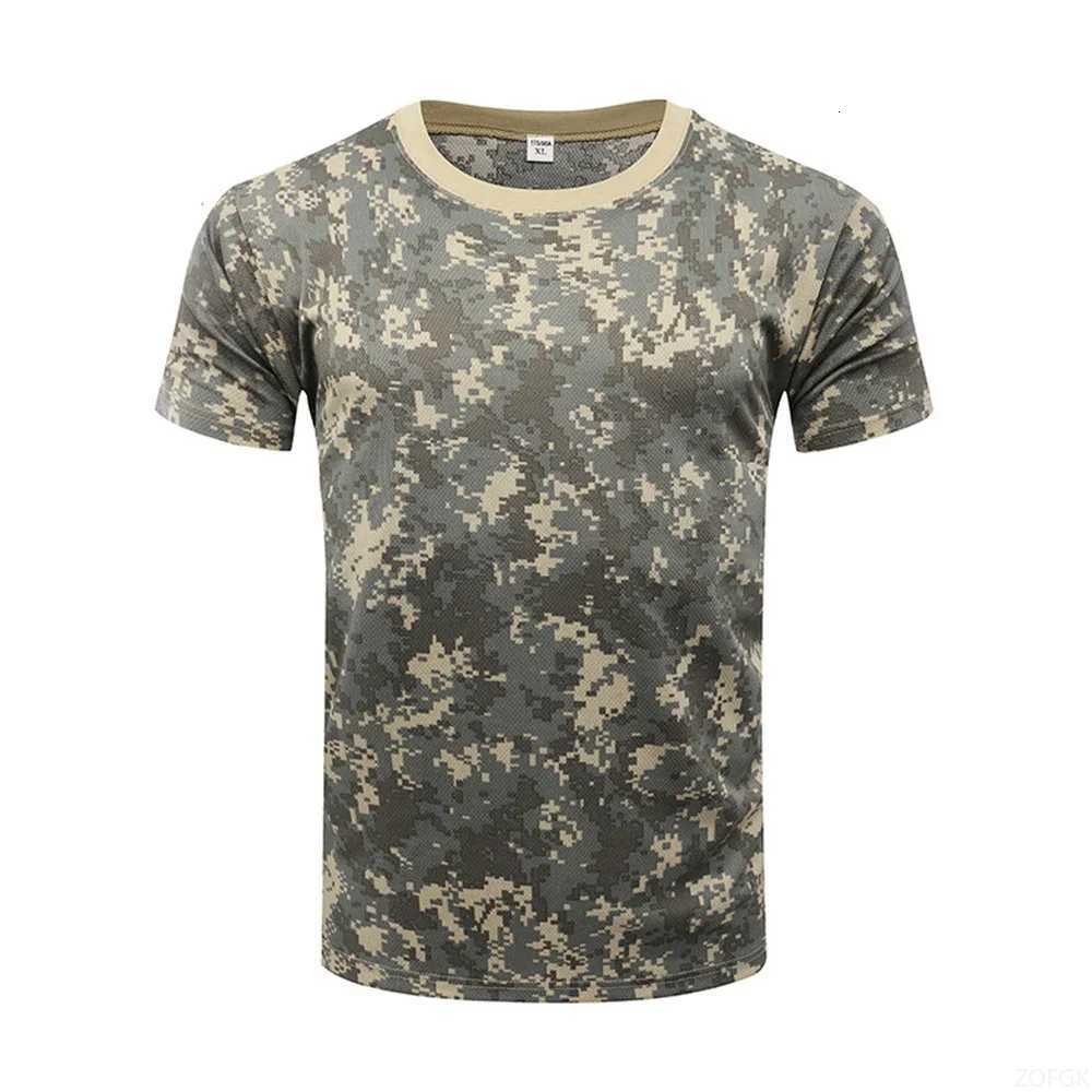 Camouflage 3D T-shirt for Mens Outdoor Fashion Casual Round Neck Short Sleeved Summer Street Outdoor Sports T-shirt Y250724