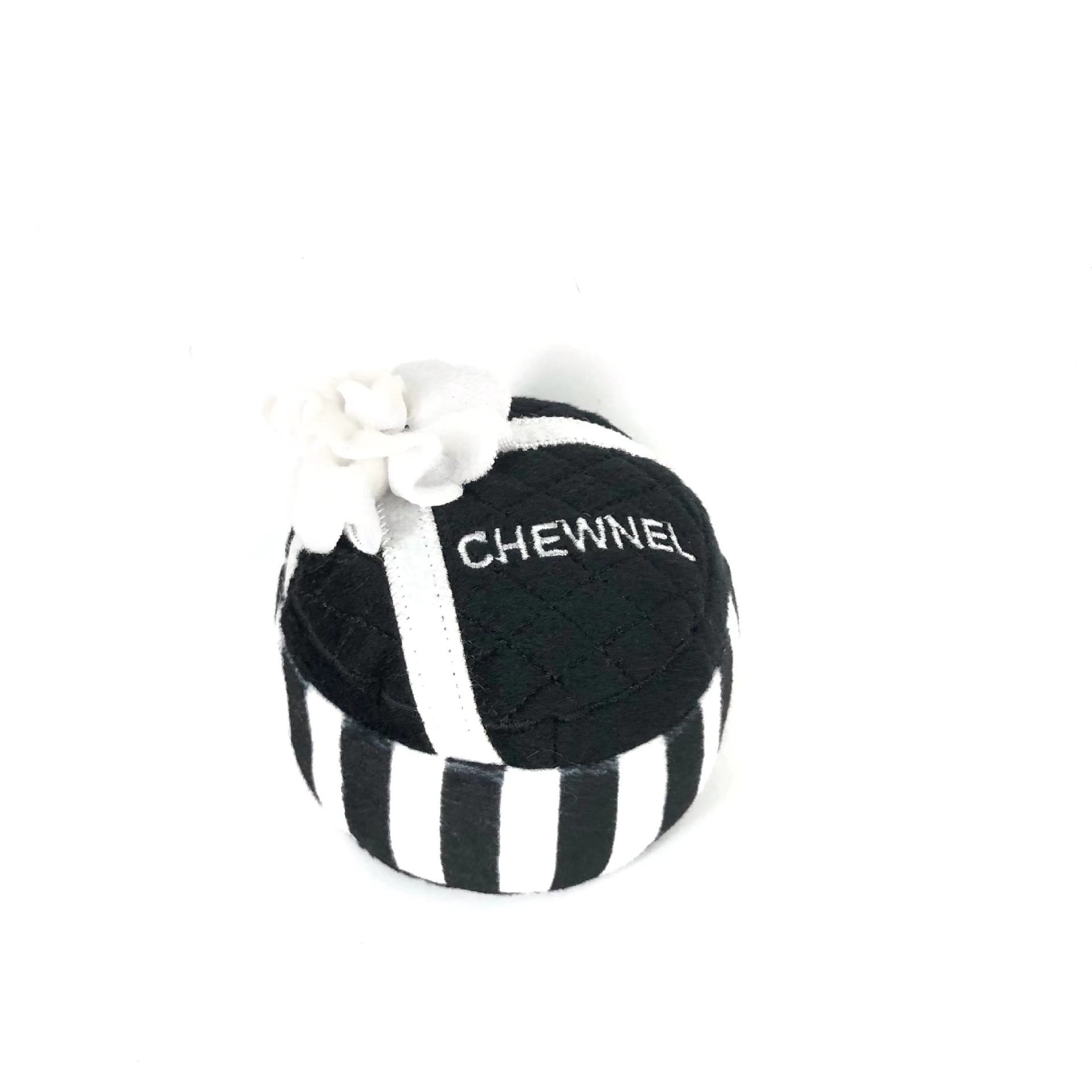 Luxury Pets Dogs Chew Toy: Squeaky Black & White Handbag Perfume Bottle Collection