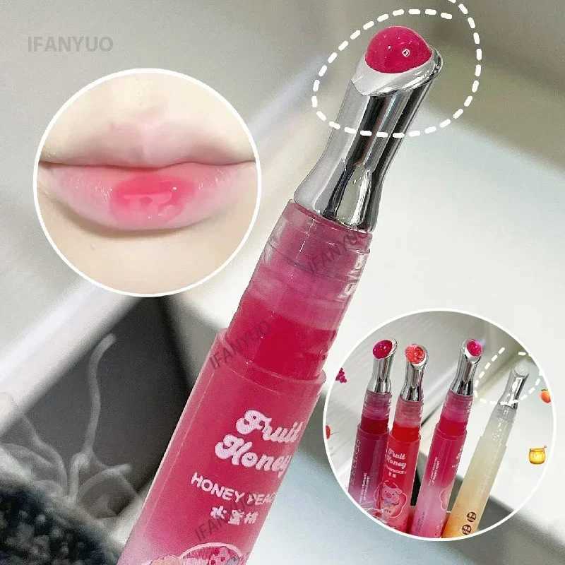 Berry Red Lip Oil Hydrating Mirror Lip Gloss Tinted Plumper Moisturizing Lip Care Treatment Makeup Clear Colored Lipstick BalmXJ250724